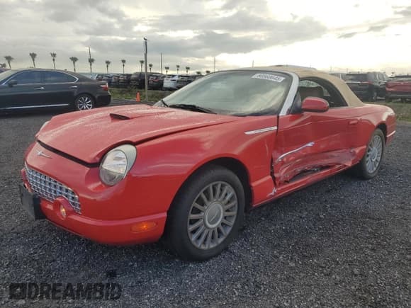 ✅ 2005 Ford Thunderbird Deluxe • VIN: 1FAHP60A55Y107540 • Лот: 80560645. Опубликован ранее на Copart с пробегом 38 216 миль. Бесплатный доступ к архиву аукционных продаж из США и подробный отчёт об истории автомобиля на DreamBid. Изображение 1.