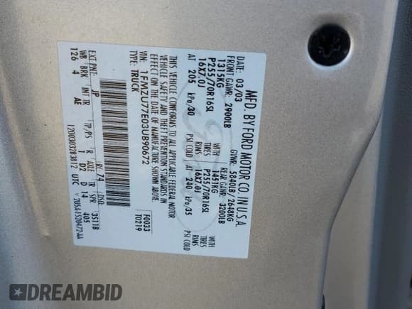 ✅ 2003 Ford Explorer Sport Trac XLS • VIN: 1FMZU77E03UB90672 • Lot: 86531675. Listed on Copart with 137,571 mi. Free auction sales archive from the USA and detailed vehicle history report at DreamBid. Image 12.