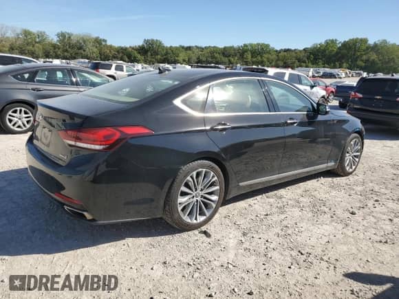 2016 Hyundai Genesis 3.8L z VIN KMHGN4JE1GU140526, wystawiony jako Copart lot #71561064 z przebiegiem 64 425 mil mil oraz Szkoda całkowita • Salvage title. Historia ofert i sprzedaży dostępna na DreamBid. Obrazek 3.