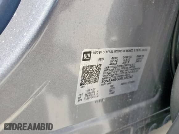 2024 Chevrolet Equinox Premier z VIN 3GNAXNEG0RL153147, wystawiony jako Copart lot #62318255 z przebiegiem 7 078 mil mil oraz Szkoda całkowita • Salvage title. Historia ofert i sprzedaży dostępna na DreamBid. Obrazek 13.