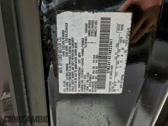 ✅ 2001 Ford Windstar LX • VIN: 2FMZA51451BB22061 • Lot: 95458815. Wystawiony na Copart z przebiegiem 127 168 mil. Bezpłatny archiwum sprzedaży aukcyjnych z USA i szczegółowy raport historii pojazdu na DreamBid. Zdjęcie 13.