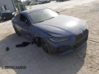 ✅ 2023 BMW 4 Series 430i • VIN: WBA53AP0XPCL09554 • Lot: 51770213. Listed on Copart with 7,447 mi. Free auction sales archive from the USA and detailed vehicle history report at DreamBid. Image 4.