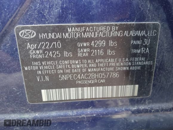 ✅ 2011 Hyundai Sonata Limited • VIN: 5NPEC4AC2BH057786 • Лот: 43130723. Опубликован ранее на IAAI с пробегом 228 668 миль. Бесплатный доступ к архиву аукционных продаж из США и подробный отчёт об истории автомобиля на DreamBid. Изображение 9.