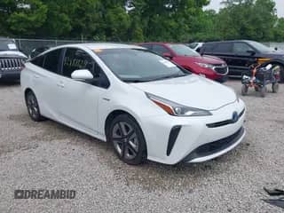 2021 Toyota Prius L Eco with VIN JTDKAMFU6M3137679, listed as a IAAI auction lot 42488129 with 52,414 mi miles and . Bid and sale history available at DreamBid. Image 1.