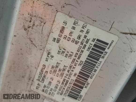 ✅ 2006 Dodge 2500 Laramie • VIN: 1D7KS28C56J176113 • Лот: 76498984. Опубликован ранее на Copart с пробегом 274 014 миль. Бесплатный доступ к архиву аукционных продаж из США и подробный отчёт об истории автомобиля на DreamBid. Изображение 13.