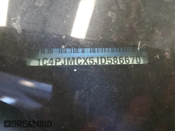 ✅ 2018 Jeep Cherokee Latitude • VIN: 1C4PJMCX5JD586670 • Lot: 84928645. Listed on Copart with 53,531 mi. Free auction sales archive from the USA and detailed vehicle history report at DreamBid. Image 13.