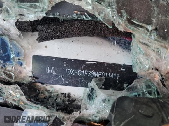 ✅ 2021 Honda Civic EX • VIN: 19XFC1F30ME011411 • Lot: 85255305. Listed on Copart with Not provided. Free auction sales archive from the USA and detailed vehicle history report at DreamBid. Image 12.