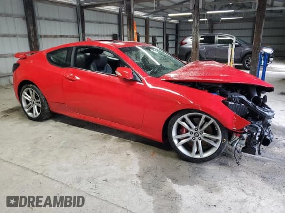 ✅ 2010 Hyundai Genesis Coupe Track • VIN: KMHHU6KH9AU037681 • Lot: 82688235. Listed on Copart with Not provided. Free auction sales archive from the USA and detailed vehicle history report at DreamBid. Image 4.
