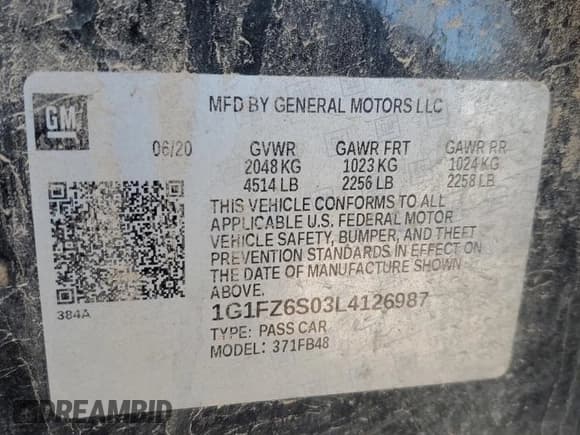 ✅ 2020 Chevrolet Bolt EV Premier • VIN: 1G1FZ6S03L4126987 • Lot: 76580794. Wystawiony na Copart z przebiegiem 37 609 mil. Bezpłatny archiwum sprzedaży aukcyjnych z USA i szczegółowy raport historii pojazdu na DreamBid. Zdjęcie 14.