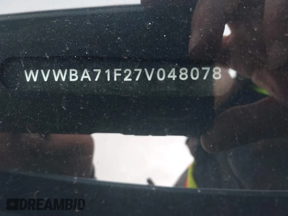 ✅ 2007 Volkswagen Eos 2.0T • VIN: WVWBA71F27V048078 • Лот: 41738948. Опубликован ранее на IAAI с пробегом 82 715 миль. Бесплатный доступ к архиву аукционных продаж из США и подробный отчёт об истории автомобиля на DreamBid. Изображение 9.