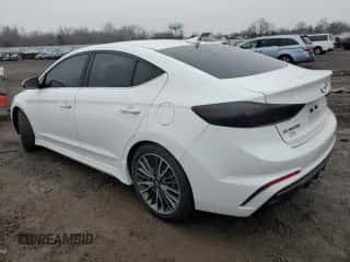 2018 Hyundai Elantra Sport with VIN KMHD04LB3JU558792, listed as a Copart auction lot 43164145 with 127,294 mi miles and Salvage title. Bid and sale history available at DreamBid. Image 2.