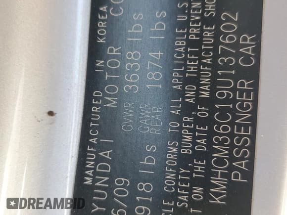 ✅ 2009 Hyundai Accent GS • VIN: KMHCM36C19U137602 • Лот: 61295965. Опубликован ранее на Copart с пробегом 64 272 миль. Бесплатный доступ к архиву аукционных продаж из США и подробный отчёт об истории автомобиля на DreamBid. Изображение 13.