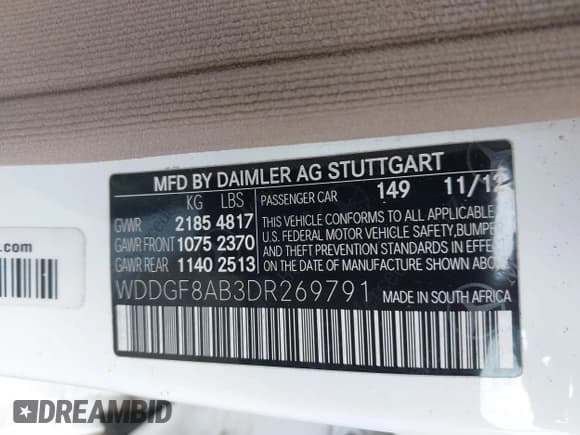 ✅ 2013 Mercedes-Benz C 300 Sport • VIN: WDDGF8AB3DR269791 • Lot: 41868133. Wystawiony na IAAI z przebiegiem 140 336 mil. Bezpłatny archiwum sprzedaży aukcyjnych z USA i szczegółowy raport historii pojazdu na DreamBid. Zdjęcie 9.