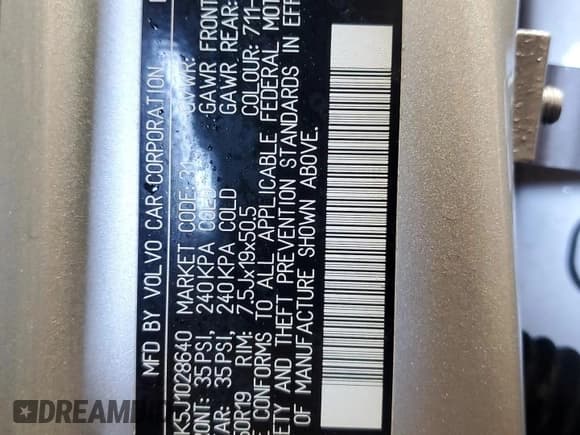 ✅ 2018 Volvo V90 • VIN: YV4102NK5J1028640 • Лот: 58971675. Опубликован ранее на Copart с пробегом 143 419 миль. Бесплатный доступ к архиву аукционных продаж из США и подробный отчёт об истории автомобиля на DreamBid. Изображение 13.