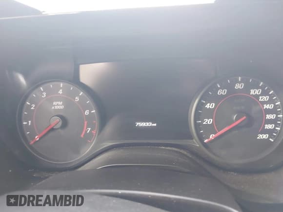 ✅ 2018 Chevrolet Camaro 1SS • VIN: 1G1FF1R75J0189494 • Lot: 41733684. Listed on IAAI with 75,933 mi. Free auction sales archive from the USA and detailed vehicle history report at DreamBid. Image 7.