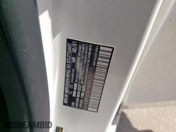 ✅ 2021 Mercedes-Benz C 300 • VIN: W1KWF8DB1MR625775 • Lot: 52822725. Listed on Copart with 49,849 mi. Free auction sales archive from the USA and detailed vehicle history report at DreamBid. Image 14.