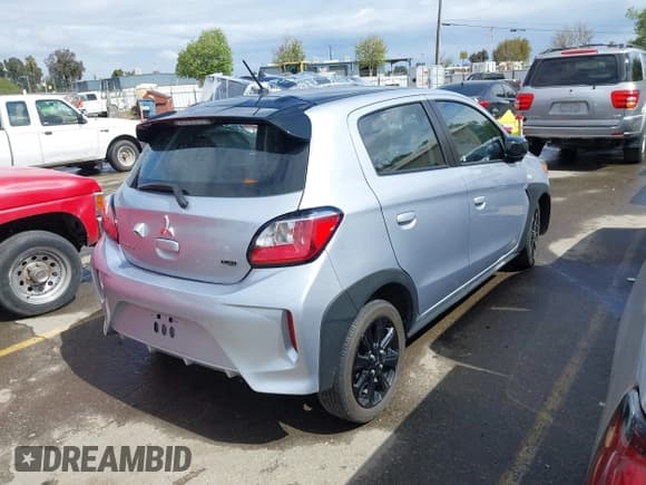✅ 2023 Mitsubishi Mirage Black Edition • VIN: ML32AWHJ4PH000832 • Lot: 41871077. Listed on IAAI with 39,807 mi. Free auction sales archive from the USA and detailed vehicle history report at DreamBid. Image 4.