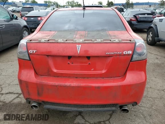 ✅ 2008 Pontiac G8 GT • VIN: 6G2EC57Y48L144030 • Lot: 66552213. Listed on Copart with Not provided. Free auction sales archive from the USA and detailed vehicle history report at DreamBid. Image 6.