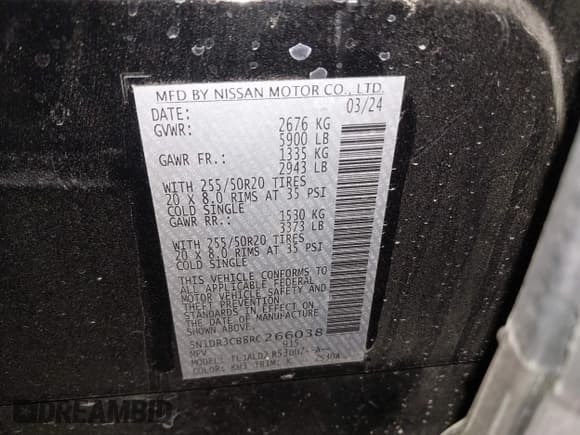 ✅ 2024 Nissan Pathfinder SL • VIN: 5N1DR3CB8RC266038 • Lot: 43524206. Wystawiony na IAAI z przebiegiem 25 963 mil. Bezpłatny archiwum sprzedaży aukcyjnych z USA i szczegółowy raport historii pojazdu na DreamBid. Zdjęcie 9.