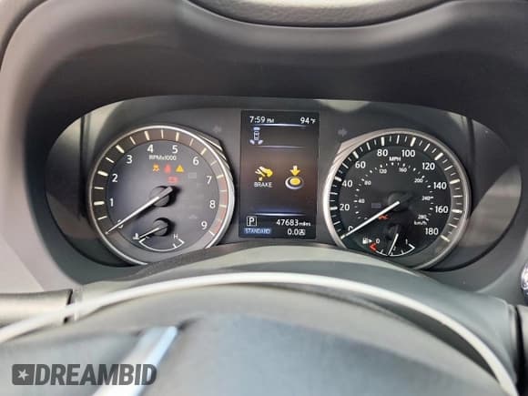 ✅ 2022 Infiniti Q50 Luxe • VIN: JN1EV7BP4NM311749 • Lot: 62474195. Listed on Copart with 47,683 mi. Free auction sales archive from the USA and detailed vehicle history report at DreamBid. Image 9.