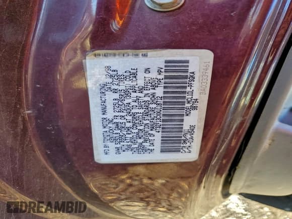 ✅ 1999 Toyota Sienna LE • VIN: 4T3ZF13CXXU118712 • Лот: 96823615. Опубликован ранее на Copart с пробегом 334 701 миль. Бесплатный доступ к архиву аукционных продаж из США и подробный отчёт об истории автомобиля на DreamBid. Изображение 13.