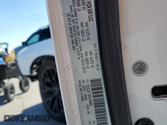 ✅ 2019 Dodge Challenger R/T Scat Pack Widebody • VIN: 2C3CDZFJ3KH740893 • Lot: 59661204. Wystawiony na Copart z przebiegiem 78 203 mil. Bezpłatny archiwum sprzedaży aukcyjnych z USA i szczegółowy raport historii pojazdu na DreamBid. Zdjęcie 12.