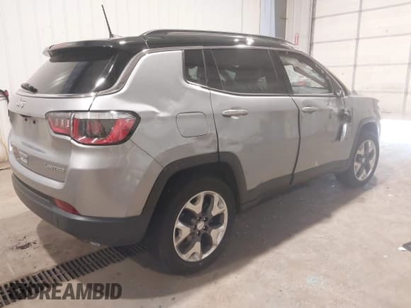 ✅ 2020 Jeep Compass Limited • VIN: 3C4NJDCB1LT222917 • Lot: 42719865. Listed on IAAI with 62,459 mi. Free auction sales archive from the USA and detailed vehicle history report at DreamBid. Image 4.