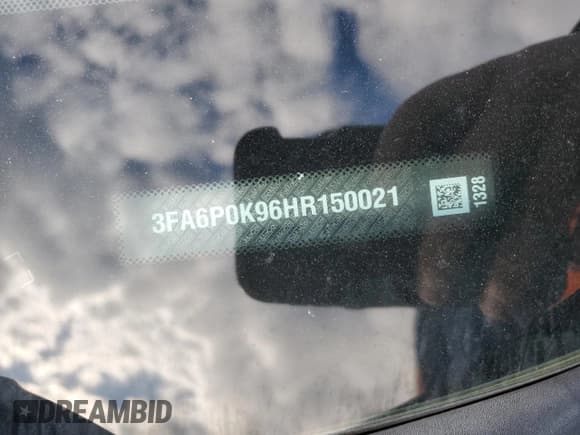 ✅ 2017 Ford Fusion Titanium • VIN: 3FA6P0K96HR150021 • Lot: 92492045. Listed on Copart with 126,373 mi. Free auction sales archive from the USA and detailed vehicle history report at DreamBid. Image 12.