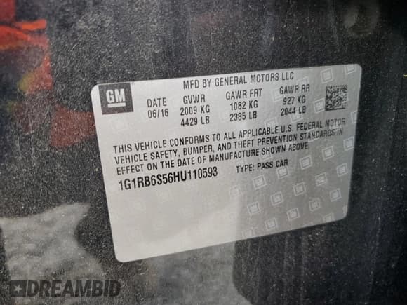 ✅ 2017 Chevrolet Volt Premier • VIN: 1G1RB6S56HU110593 • Lot: 70536204. Wystawiony na Copart z przebiegiem 91 490 mil. Bezpłatny archiwum sprzedaży aukcyjnych z USA i szczegółowy raport historii pojazdu na DreamBid. Zdjęcie 14.