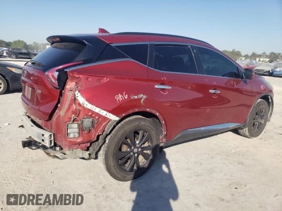 ✅ 2018 Nissan Murano SV • VIN: 5N1AZ2MG6JN191842 • Lot: 92566785. Listed on Copart with 97,300 mi. Free auction sales archive from the USA and detailed vehicle history report at DreamBid. Image 3.