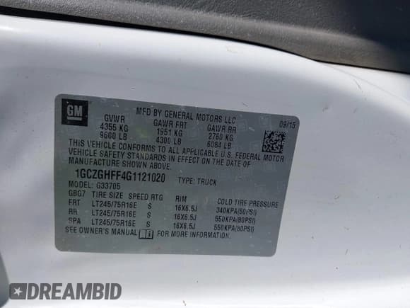 ✅ 2016 Chevrolet Express Cargo • VIN: 1GCZGHFF4G1121020 • Lot: 43521762. Wystawiony na IAAI z przebiegiem 149 558 mil. Bezpłatny archiwum sprzedaży aukcyjnych z USA i szczegółowy raport historii pojazdu na DreamBid. Zdjęcie 9.