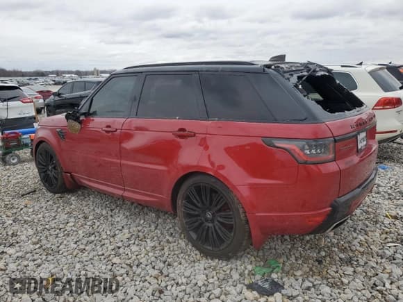 ✅ 2018 Land Rover Range Rover Sport HSE Dynamic • VIN: SALWV2SV8JA806706 • Lot: 47470695. Listed on Copart with 76,976 mi. Free auction sales archive from the USA and detailed vehicle history report at DreamBid. Image 2.