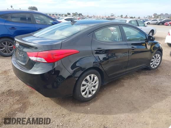 2012 Hyundai Elantra Limited with VIN 5NPDH4AE2CH138593, listed as a IAAI auction lot 43603554 with 60,752 mi miles and . Bid and sale history available at DreamBid. Image 4.