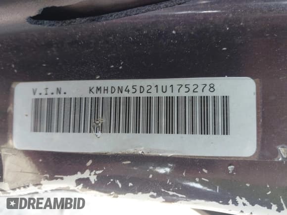 ✅ 2001 Hyundai Elantra GLS • VIN: KMHDN45D21U175278 • Lot: 42390546. Wystawiony na IAAI z przebiegiem 250 001 mil. Bezpłatny archiwum sprzedaży aukcyjnych z USA i szczegółowy raport historii pojazdu na DreamBid. Zdjęcie 9.