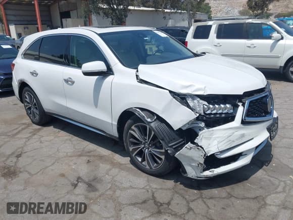 ✅ 2020 Acura MDX Technology • VIN: 5J8YD3H54LL001794 • Lot: 42163756. Listed on IAAI with 51,025 mi. Free auction sales archive from the USA and detailed vehicle history report at DreamBid. Image 1.