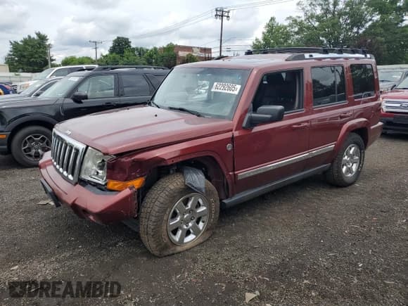 ✅ 2008 Jeep Commander Limited • VIN: 1J8HG58N98C182814 • Lot: 62292605. Listed on Copart with 229,220 mi. Free auction sales archive from the USA and detailed vehicle history report at DreamBid. Image 1.