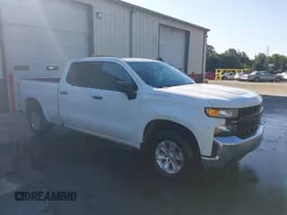 2019 Chevrolet Silverado 1500 Work Truck z VIN 1GCPWAEF3KZ311680, wystawiony jako IAAI lot #43111306 z przebiegiem 146 627 mil mil oraz . Historia ofert i sprzedaży dostępna na DreamBid. Obrazek 1.