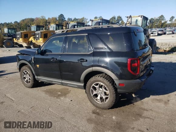 ✅ 2022 Ford Bronco Sport Badlands • VIN: 3FMCR9D95NRD78916 • Lot: 89528035. Listed on Copart with 55,609 mi. Free auction sales archive from the USA and detailed vehicle history report at DreamBid. Image 2.