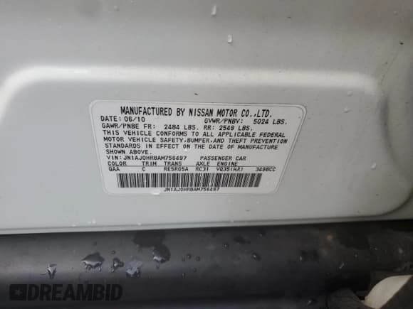 ✅ 2010 Infiniti EX Journey • VIN: JN1AJ0HR8AM756497 • Lot: 82086845. Wystawiony na Copart z przebiegiem 133 915 mil. Bezpłatny archiwum sprzedaży aukcyjnych z USA i szczegółowy raport historii pojazdu na DreamBid. Zdjęcie 13.