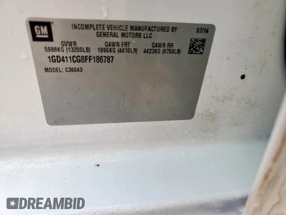 ✅ 2015 GMC Sierra 1500 • VIN: 1GD411CG8FF186787 • Лот: 60819405. Опубликован ранее на Copart с пробегом 205 634 миль. Бесплатный доступ к архиву аукционных продаж из США и подробный отчёт об истории автомобиля на DreamBid. Изображение 12.