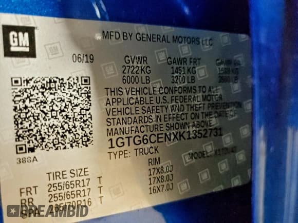 ✅ 2019 GMC Canyon 4WD SLE • VIN: 1GTG6CENXK1352731 • Лот: 93571265. Опубликован ранее на Copart с пробегом 8 109 миль. Бесплатный доступ к архиву аукционных продаж из США и подробный отчёт об истории автомобиля на DreamBid. Изображение 12.