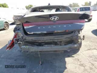 2023 Hyundai Elantra SEL with VIN 5NPLM4AG7PH103546, listed as a Copart auction lot 72095875 with 56,647 mi miles and Salvage title. Bid and sale history available at DreamBid. Image 6.