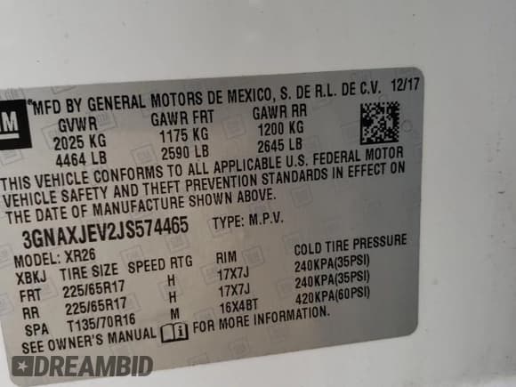 ✅ 2018 Chevrolet Equinox LT • VIN: 3GNAXJEV2JS574465 • Lot: 90535575. Wystawiony na Copart z przebiegiem 96 526 mil. Bezpłatny archiwum sprzedaży aukcyjnych z USA i szczegółowy raport historii pojazdu na DreamBid. Zdjęcie 13.