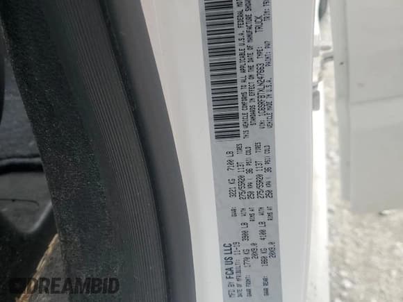 ✅ 2020 Ram 1500 Big Horn • VIN: 1C6SRFBTXLN247663 • Лот: 84367465. Опубликован ранее на Copart с пробегом 56 294 миль. Бесплатный доступ к архиву аукционных продаж из США и подробный отчёт об истории автомобиля на DreamBid. Изображение 12.