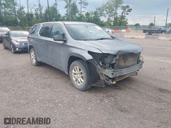 ✅ 2021 Chevrolet Traverse LS • VIN: 1GNERFKW4MJ133044 • Lot: 42858024. Listed on IAAI with 178,015 mi. Free auction sales archive from the USA and detailed vehicle history report at DreamBid. Image 1.