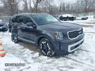✅ 2025 Kia Telluride S • VIN: 5XYP6DGC5SG617489 • Lot: 43829675. Listed on IAAI with 5,842 mi. Free auction sales archive from the USA and detailed vehicle history report at DreamBid. Image 1.