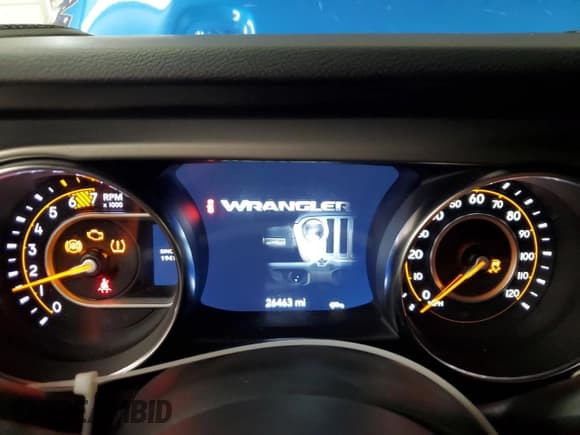 ✅ 2021 Jeep Wrangler Sport • VIN: 1C4GJXAN5MW712439 • Lot: 54781685. Listed on Copart with 26,463 mi. Free auction sales archive from the USA and detailed vehicle history report at DreamBid. Image 9.