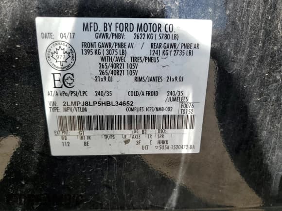 ✅ 2017 Lincoln MKX Reserve • VIN: 2LMPJ8LP5HBL34652 • Lot: 63574775. Wystawiony na Copart z przebiegiem 95 376 mil. Bezpłatny archiwum sprzedaży aukcyjnych z USA i szczegółowy raport historii pojazdu na DreamBid. Zdjęcie 12.