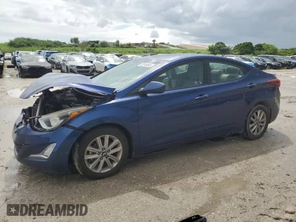 2016 Hyundai Elantra SE with VIN 5NPDH4AE8GH751615, listed as a Copart auction lot 82049895 with 94,693 mi miles and Salvage title. Bid and sale history available at DreamBid. Image 1.