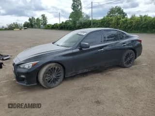 ✅ 2018 Infiniti Q50 Luxe • VIN: JN1EV7AR1JM437855 • Лот: 59462565. Опубликован ранее на Copart с пробегом 81 916 миль. Бесплатный доступ к архиву аукционных продаж из США и подробный отчёт об истории автомобиля на DreamBid. Изображение 1.